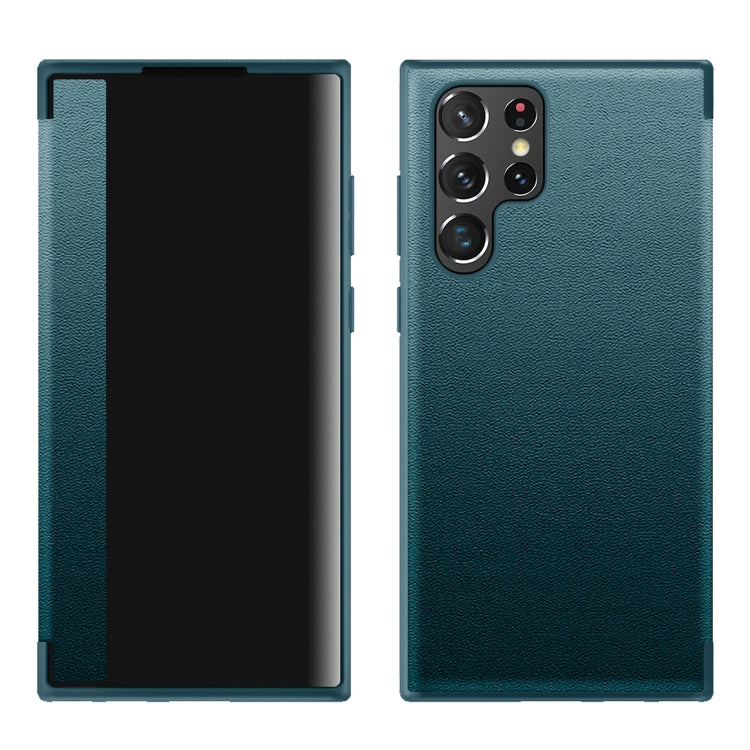 Custodia magnetica per cellulare in pelle con finestra e vista, For Samsung Galaxy S22 Ultra 5G, For Samsung Galaxy S23 Ultra 5G, For Samsung Galaxy S22+ 5G, For Samsung Galaxy S22 5G