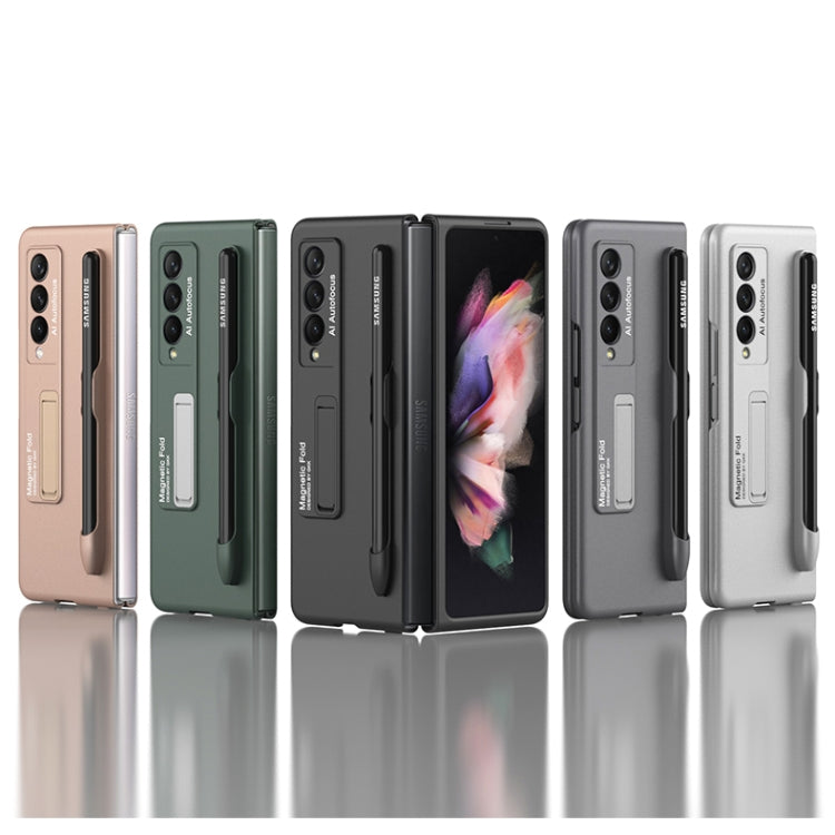 Custodia a libro ultrasottile per telefono GKK con supporto e slot per penna, For Samsung Galaxy Z Fold3 5G