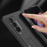 Custodia a libro ultrasottile per telefono GKK con supporto e slot per penna, For Samsung Galaxy Z Fold3 5G