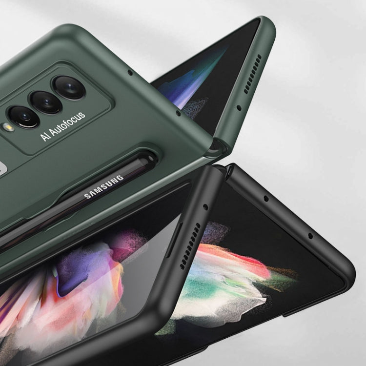 Custodia a libro ultrasottile per telefono GKK con supporto e slot per penna, For Samsung Galaxy Z Fold3 5G