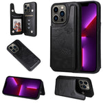Custodia portafoglio antiurto con motivo farfalla per iPhone 13 P
