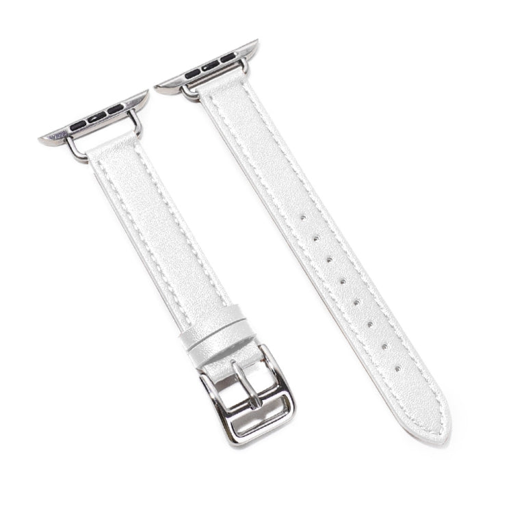 Cinturino in pelle di vacchetta da 14 mm per la serie Apple Watch, 7 41mm/6&SE&5&4 40mm/3&2&1 38mm, 7 45mm/6&SE&5&4 44mm/3&2&1 42mm