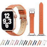 Cinturino in pelle di vacchetta da 14 mm per la serie Apple Watch, 7 41mm/6&SE&5&4 40mm/3&2&1 38mm, 7 45mm/6&SE&5&4 44mm/3&2&1 42mm