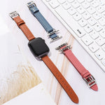 Cinturino in pelle di vacchetta da 14 mm per la serie Apple Watch, 7 41mm/6&SE&5&4 40mm/3&2&1 38mm, 7 45mm/6&SE&5&4 44mm/3&2&1 42mm