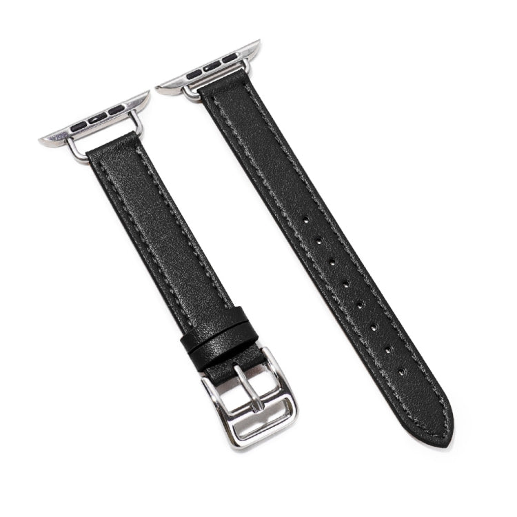 Cinturino in pelle di vacchetta da 14 mm per la serie Apple Watch, 7 41mm/6&SE&5&4 40mm/3&2&1 38mm, 7 45mm/6&SE&5&4 44mm/3&2&1 42mm