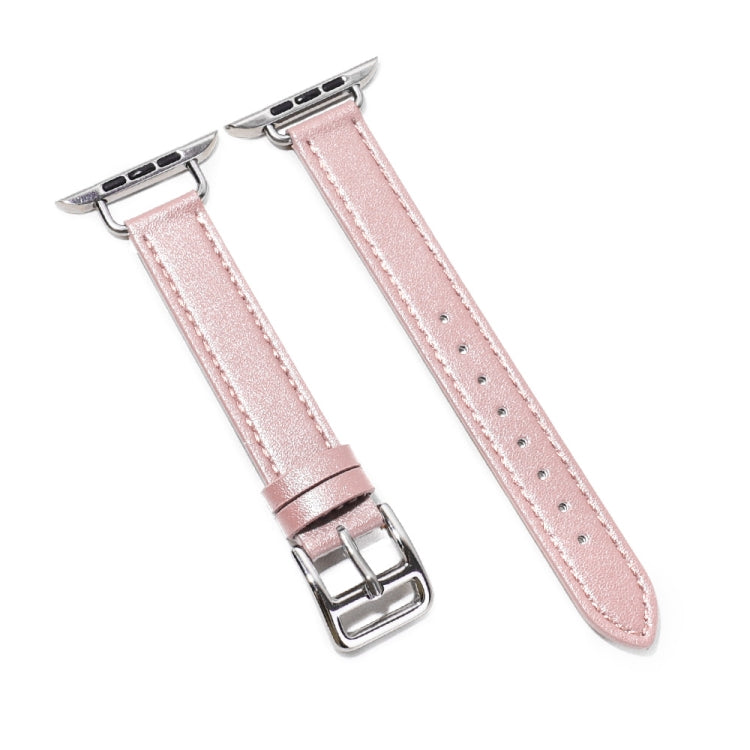 Cinturino in pelle di vacchetta da 14 mm per la serie Apple Watch, 7 41mm/6&SE&5&4 40mm/3&2&1 38mm, 7 45mm/6&SE&5&4 44mm/3&2&1 42mm