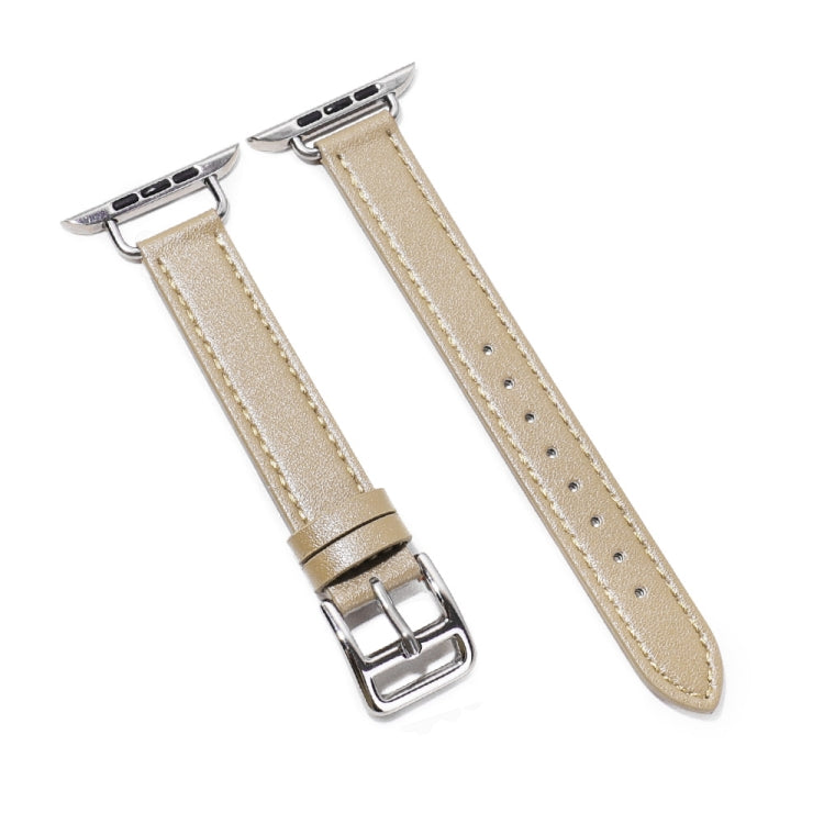 Cinturino in pelle di vacchetta da 14 mm per la serie Apple Watch, 7 41mm/6&SE&5&4 40mm/3&2&1 38mm, 7 45mm/6&SE&5&4 44mm/3&2&1 42mm