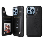 Custodia antiurto con motivo sei gatti per iPhone 13 Pro Max
