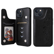 Custodia per telefono antiurto con motivo a goffratura a sei gatti, For iPhone 13 mini