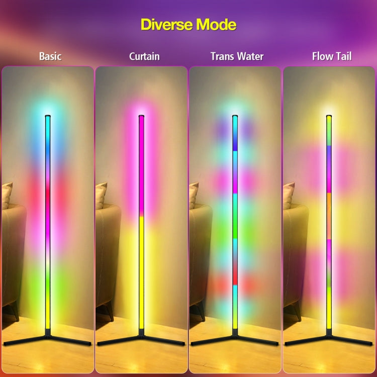 Lampada da terra LED Symphony RGB Atmosphere con telecomando, 1.2m, 1.6m