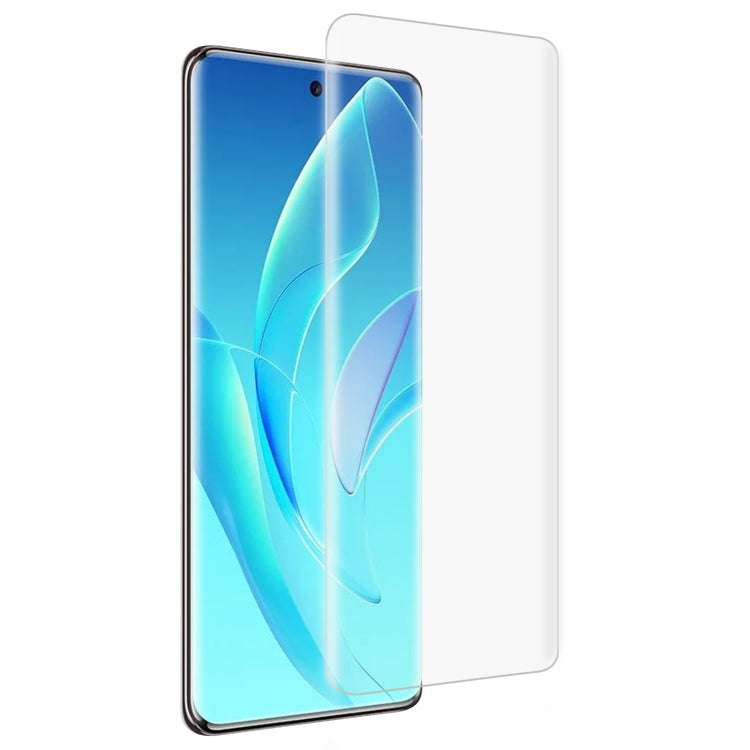 Pellicola in vetro temperato a colla piena curva liquida UV, For Honor 60, For Honor 60 Pro