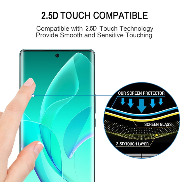 Pellicola in vetro temperato a schermo intero con bordo curvo 3D, For Honor 60 / 60 SE (1 PC), For Honor 60 Pro (1 PC)