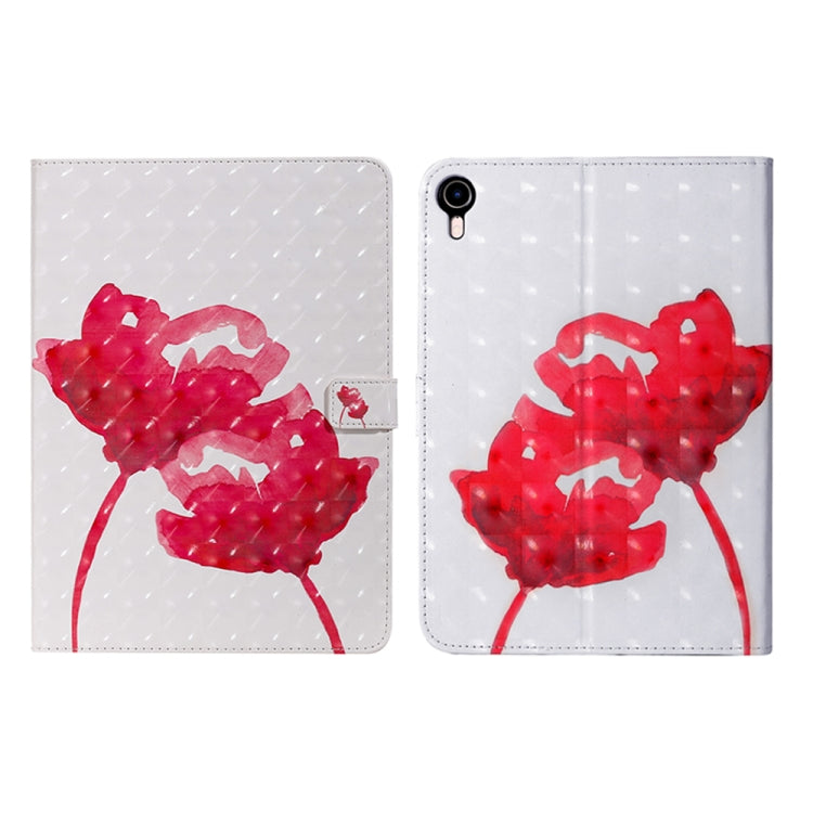 Custodia flip in pelle con disegno 3D per iPad mini 6