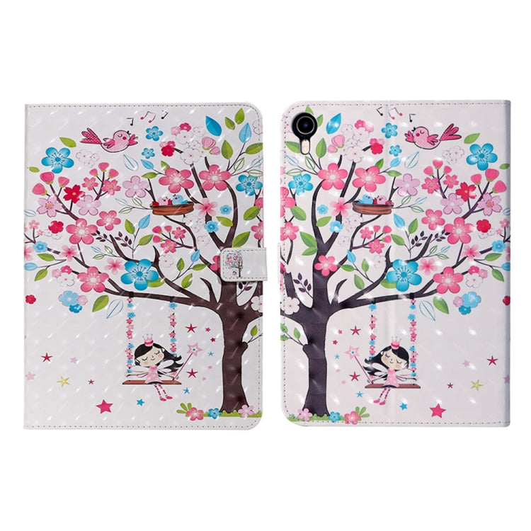 Custodia flip in pelle con disegno 3D per iPad mini 6