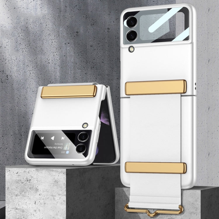 GKK Custodia per telefono ultrasottile a copertura totale con cinturino, For Samsung Galaxy Z Flip3 5G