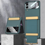 GKK Custodia per telefono ultrasottile a copertura totale con cinturino, For Samsung Galaxy Z Flip3 5G
