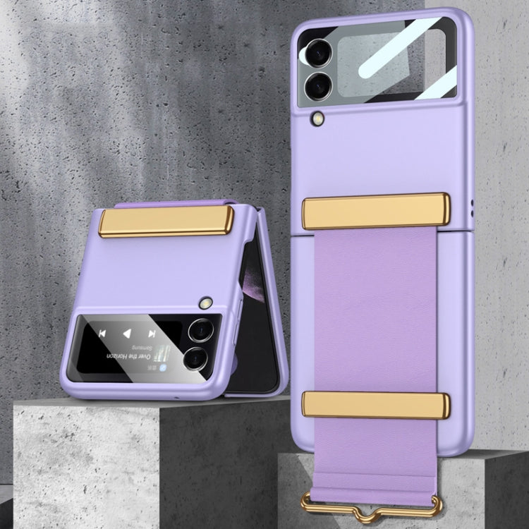 GKK Custodia per telefono ultrasottile a copertura totale con cinturino, For Samsung Galaxy Z Flip3 5G