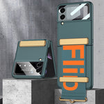 GKK Ultra-sottile custodia a libro per telefono con copertura completa con cinturino, For Samsung Galaxy Z Flip3 5G