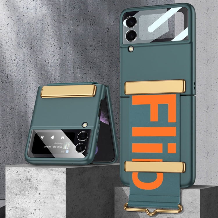 GKK Ultra-sottile custodia a libro per telefono con copertura completa con cinturino, For Samsung Galaxy Z Flip3 5G