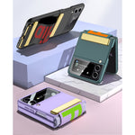 GKK Ultra-sottile custodia a libro per telefono con copertura completa con cinturino, For Samsung Galaxy Z Flip3 5G