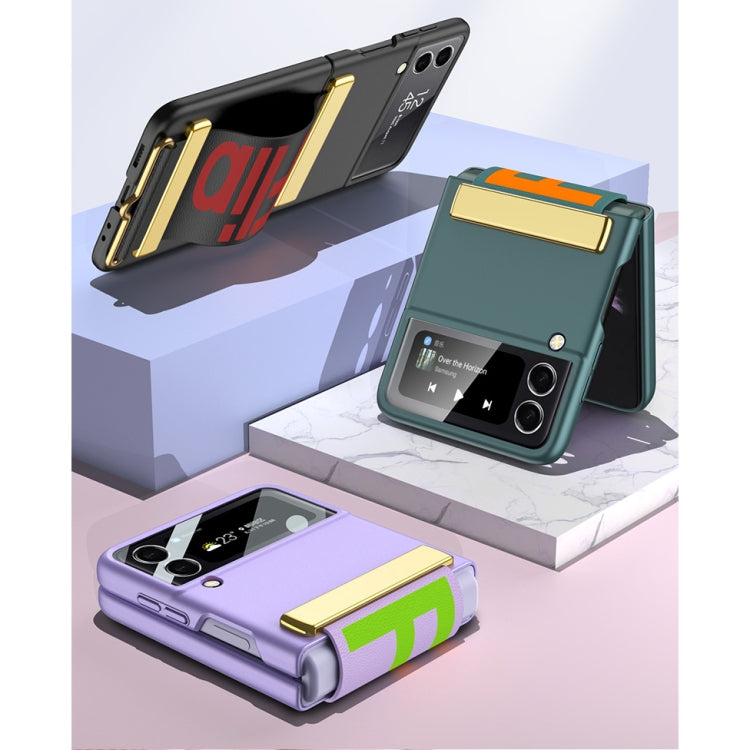 GKK Ultra-sottile custodia a libro per telefono con copertura completa con cinturino, For Samsung Galaxy Z Flip3 5G