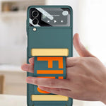 GKK Ultra-sottile custodia a libro per telefono con copertura completa con cinturino, For Samsung Galaxy Z Flip3 5G