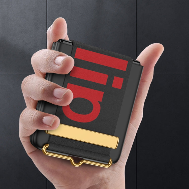 GKK Ultra-sottile custodia a libro per telefono con copertura completa con cinturino, For Samsung Galaxy Z Flip3 5G