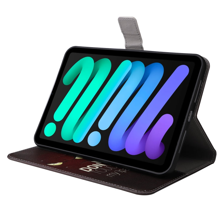 Custodia portafoglio in pelle flip per iPad mini 6