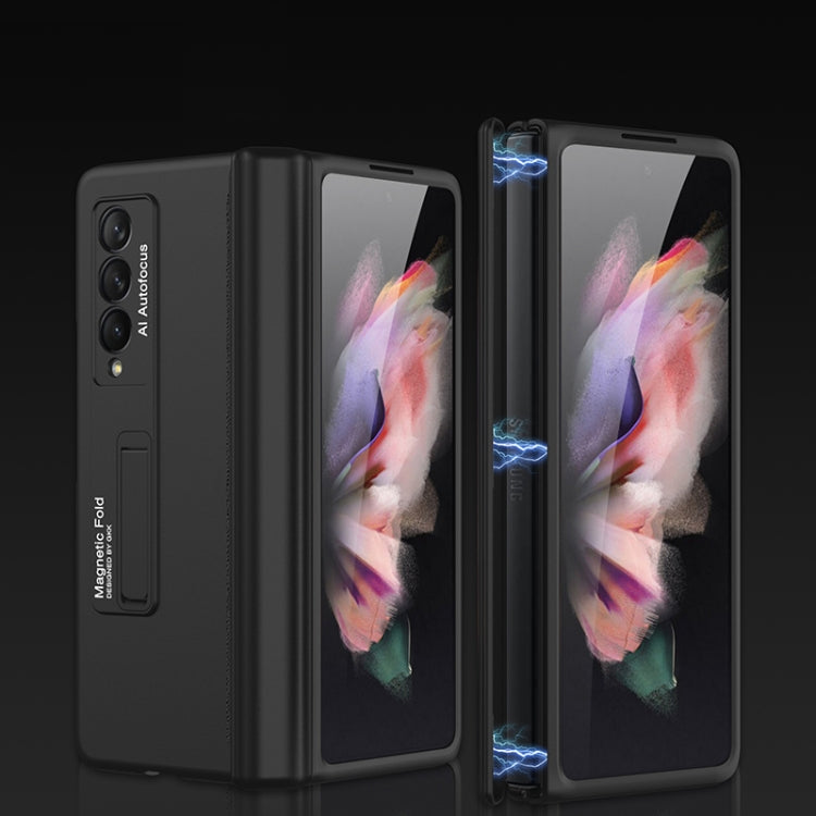 Custodia a libro magnetica per telefono con copertura completa GKK con supporto, For Samsung Galaxy Z Fold3 5G