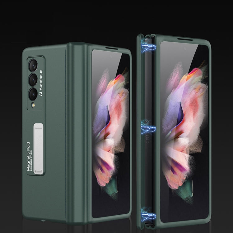 Custodia a libro magnetica per telefono con copertura completa GKK con supporto, For Samsung Galaxy Z Fold3 5G