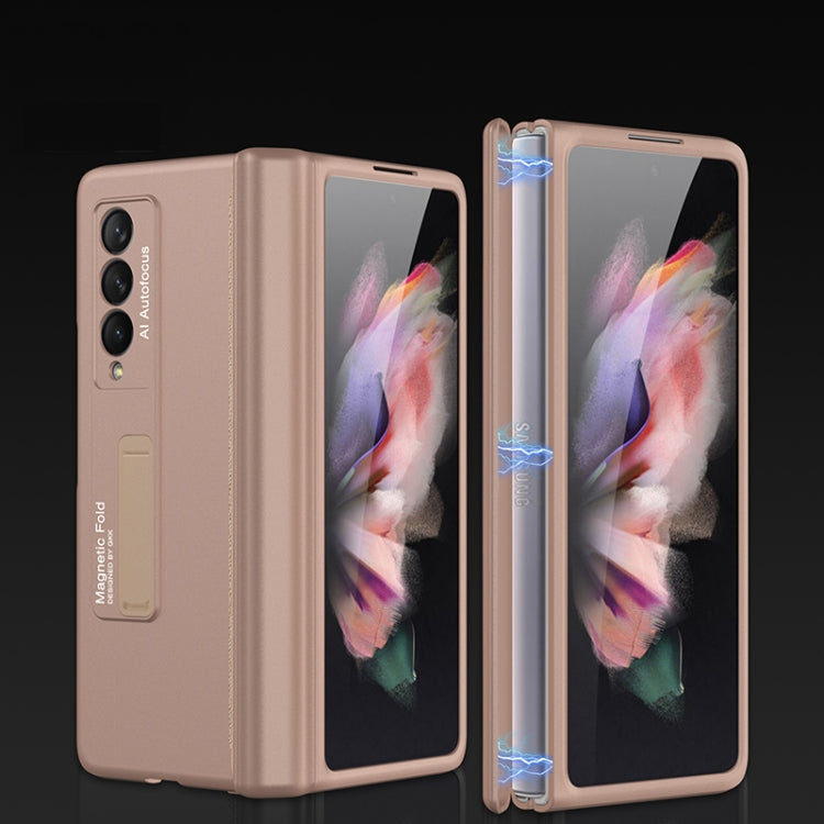 Custodia a libro magnetica per telefono con copertura completa GKK con supporto, For Samsung Galaxy Z Fold3 5G