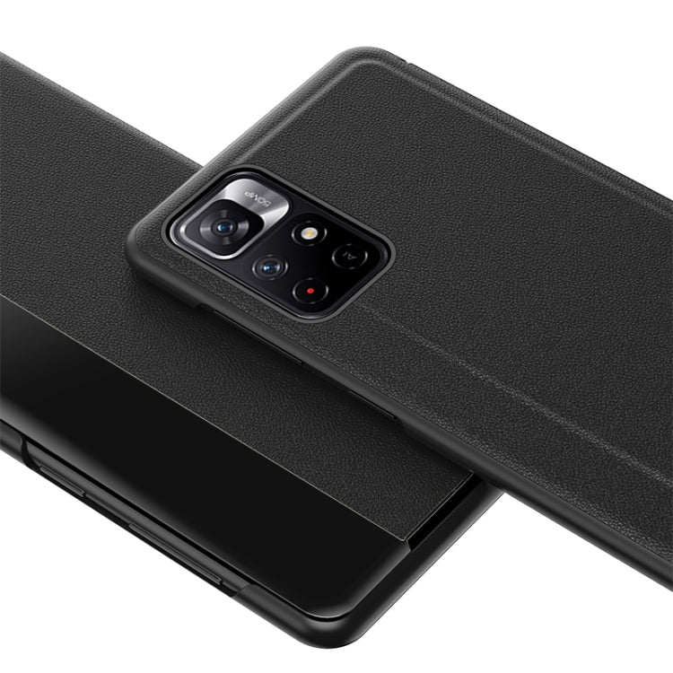 Custodia per telefono in pelle con vista sulla finestra, For Xiaomi Redmi Note 11 Pro, For Xiaomi Redmi Note 11, For Samsung Galaxy S22 Ultra 5G, For Samsung Galaxy S22+ 5G, For Samsung Galaxy S22 5G