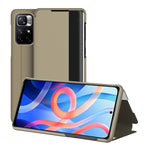 Custodia per telefono in pelle con vista sulla finestra, For Xiaomi Redmi Note 11 Pro, For Xiaomi Redmi Note 11, For Samsung Galaxy S22 Ultra 5G, For Samsung Galaxy S22+ 5G, For Samsung Galaxy S22 5G