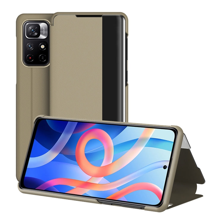 Custodia per telefono in pelle con vista sulla finestra, For Xiaomi Redmi Note 11 Pro, For Xiaomi Redmi Note 11, For Samsung Galaxy S22 Ultra 5G, For Samsung Galaxy S22+ 5G, For Samsung Galaxy S22 5G
