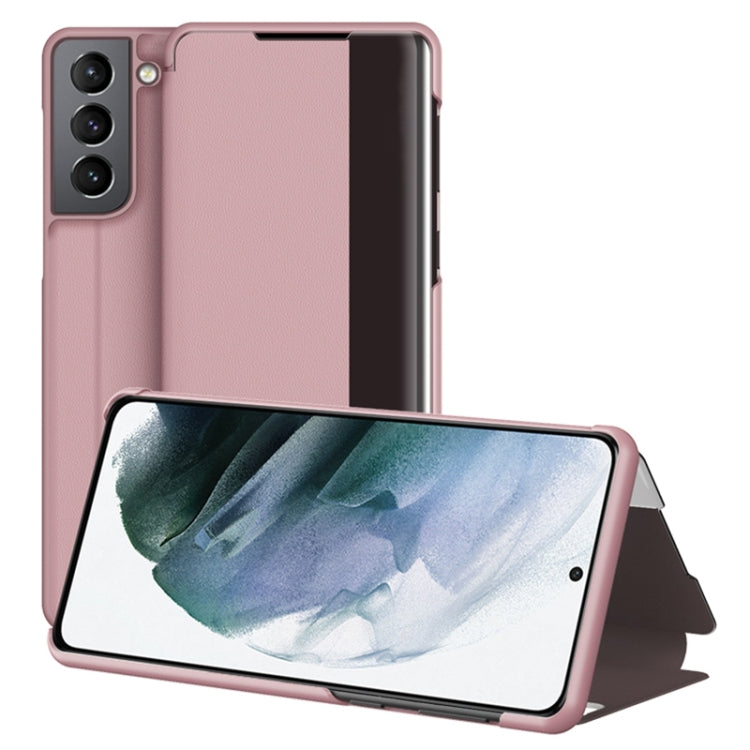 Custodia per telefono in pelle con vista sulla finestra, For Xiaomi Redmi Note 11 Pro, For Xiaomi Redmi Note 11, For Samsung Galaxy S22 Ultra 5G, For Samsung Galaxy S22+ 5G, For Samsung Galaxy S22 5G