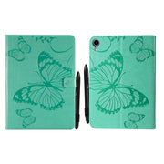 Custodia per tablet in pelle a vibrazione orizzontale con motivo a farfalla con stampa pressata, For iPad mini 6