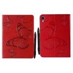 Custodia tablet in pelle con motivo farfalla per iPad mini 6