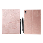 Custodia tablet in pelle con motivo farfalla per iPad mini 6