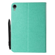 Custodia per tablet in pelle a ribalta orizzontale con motivo a rilievo Cat Bee, For iPad mini 6
