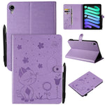 Custodia tablet in pelle a ribalta con motivo Cat Bee per iPad mi