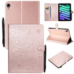 Custodia tablet in pelle a ribalta con motivo Cat Bee per iPad mi