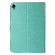Custodia per tablet in pelle flip orizzontale con motivo donna e gatto con stampa pressata, For iPad mini 6