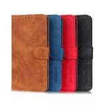 KHAZNEH Custodia per cellulare in pelle con vibrazione orizzontale a trama retrò, For Huawei Honor 60, For Huawei Honor 60 Pro