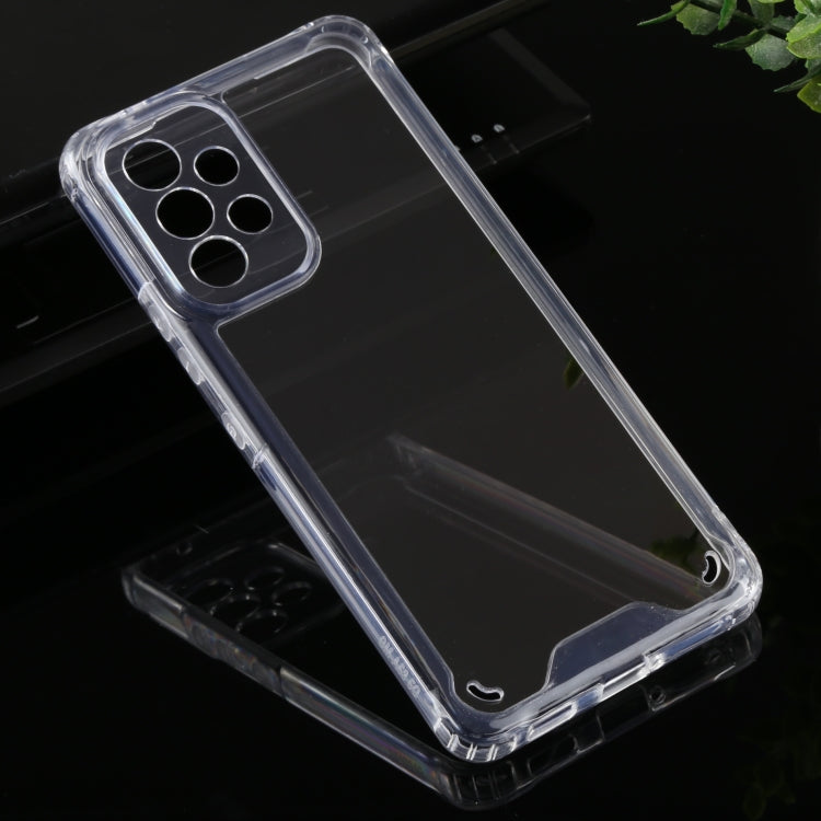 Custodia per telefono in TPU + PC trasparente a quattro angoli, For Samsung Galaxy A53 5G