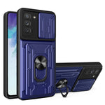 Custodia per telefono con custodia per fotocamera con slot per schede e supporto, For Samsung Galaxy S21 FE 5G