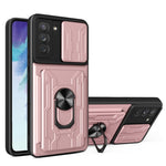 Custodia per telefono con custodia per fotocamera con slot per schede e supporto, For Samsung Galaxy S21 FE 5G
