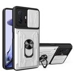 Custodia per telefono con custodia per fotocamera con slot per schede e supporto, For Xiaomi 11T, For Xiaomi Redmi Note 10 Pro, For Xiaomi Redmi 10