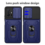 Custodia per telefono con custodia per fotocamera con slot per schede e supporto, For Xiaomi 11T, For Xiaomi Redmi Note 10 Pro, For Xiaomi Redmi 10