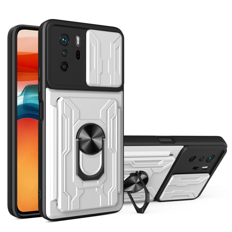 Custodia per telefono con custodia per fotocamera con slot per schede e supporto, For Xiaomi 11T, For Xiaomi Redmi Note 10 Pro, For Xiaomi Redmi 10