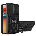 Custodia per telefono con custodia per fotocamera con slot per schede e supporto, For Xiaomi 11T, For Xiaomi Redmi Note 10 Pro, For Xiaomi Redmi 10